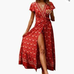 Boho Wrap Dress